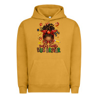 Pigment Peanut Butter santas favorite school bus driver afro messy bun Urban Hoodie - texasbilliewilder