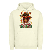 Pigment Pistachio santas favorite school bus driver afro messy bun Urban Hoodie - texasbilliewilder