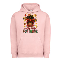 Pigment Salmon santas favorite school bus driver afro messy bun Urban Hoodie - texasbilliewilder