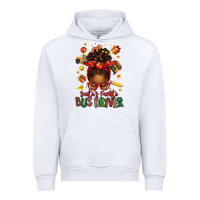 White santas favorite school bus driver afro messy bun Urban Hoodie - texasbilliewilder