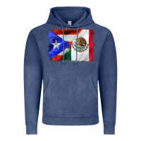 Mexico And Puerto Rico Vintage Hoodie | Teevron