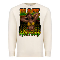 Sandshell black history afro woman Premium Sweatshirt - NancyCooperArtShop