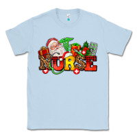 Dusty Blue nurse with Christmas Classic Tee - AdoDesignShop