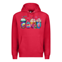 Cardinal tie dye hippie coffee cups Premium Hoodie - Jasminsmagicworld