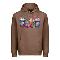 Chestnut tie dye hippie coffee cups Premium Hoodie - Jasminsmagicworld