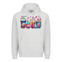 Dove Grey tie dye hippie coffee cups Premium Hoodie - Jasminsmagicworld