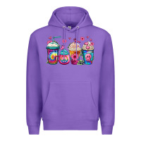 Purple tie dye hippie coffee cups Premium Hoodie - Jasminsmagicworld
