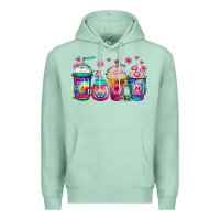Seafoam tie dye hippie coffee cups Premium Hoodie - Jasminsmagicworld