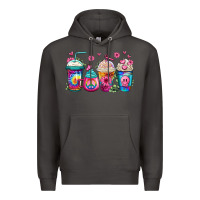 Smoke tie dye hippie coffee cups Premium Hoodie - Jasminsmagicworld