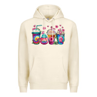 Tofu tie dye hippie coffee cups Premium Hoodie - Jasminsmagicworld