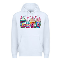 White tie dye hippie coffee cups Premium Hoodie - Jasminsmagicworld