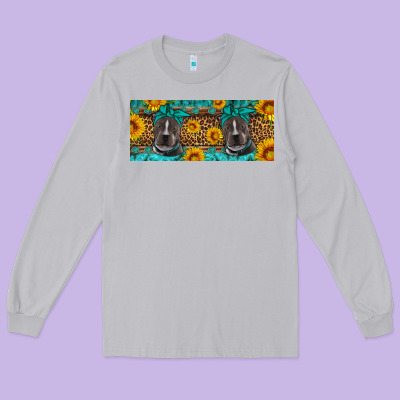 Western Pitbull Long Sleeve Tee Designed By Artiststas