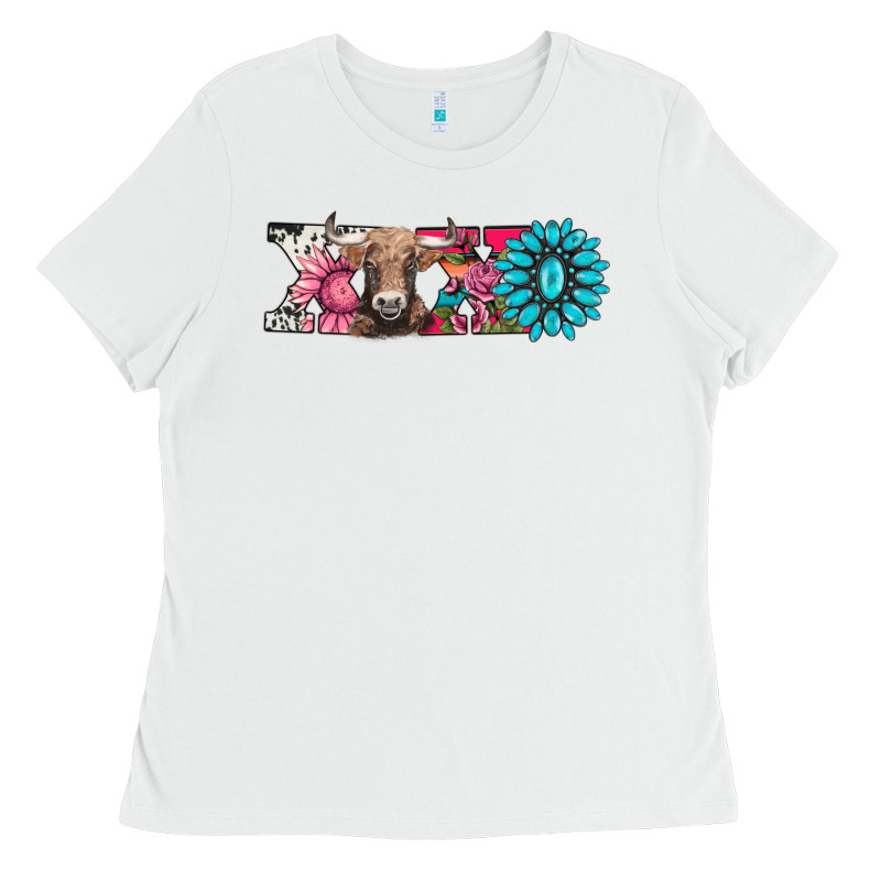 Xoxo Braunvieh Cow Ladies Tee by AdoDesignShop | Teevron