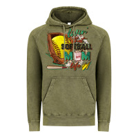 Vintage Olive livin' that softball mom life Vintage Hoodie - Zillion Design Studio