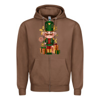 Chestnut Christmas Nutcracker Zipper Hoodie - NancyCooperArtShop