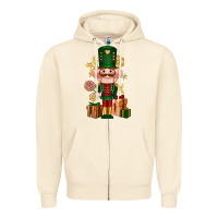 Sandshell Christmas Nutcracker Zipper Hoodie - NancyCooperArtShop