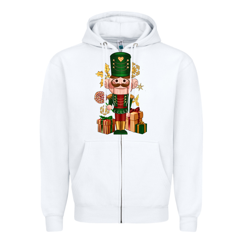 Christmas Nutcracker Zipper Hoodie by NancyCooperArtShop | Teevron