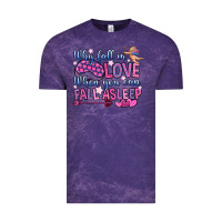 Cloud Purple why fall in love when you can fall asleep Vintage Tee - OliviaCreatesArt