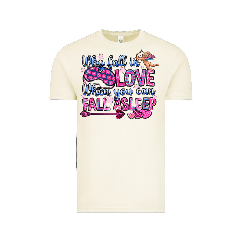 Why Fall In Love When You Can Fall Asleep Vintage Tee by OliviaCreatesArt | Teevron