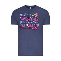 Vintage Denim why fall in love when you can fall asleep Vintage Tee - OliviaCreatesArt