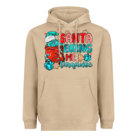 Mushroom santa bring me turquoise Heavyweight Hoodie - MaliasSmallBusiness