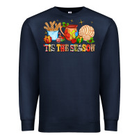 Navy 'tis the season Premium Sweatshirt - MaliasSmallBusiness