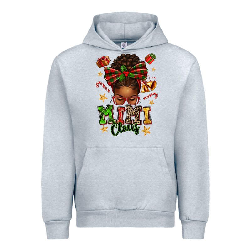 Mimi Claus Afro Messy Bun Urban Hoodie by texasbilliewilder | Teevron