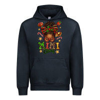 Navy mimi claus afro messy bun Urban Hoodie - texasbilliewilder