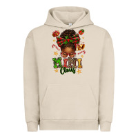 Pigment French Oak mimi claus afro messy bun Urban Hoodie - texasbilliewilder