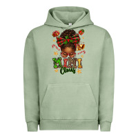 Pigment Oil Green mimi claus afro messy bun Urban Hoodie - texasbilliewilder