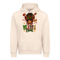 Sandshell mimi claus afro messy bun Urban Hoodie - texasbilliewilder