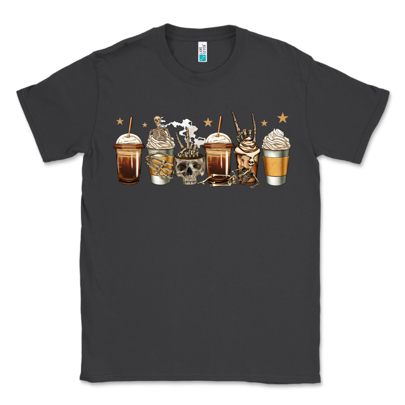 Skeleton Coffee Cups Classic Tee by Jasminsmagicworld | Teevron