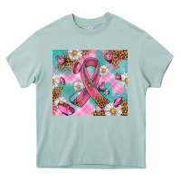 Arona Breast Cancer Ribbon Stethoscope Heavy Core Tee - Artiststas
