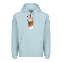 Blue Mist iced coffee with cream Premium Hoodie - BarkalooDesign