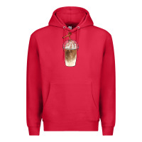 Cardinal iced coffee with cream Premium Hoodie - BarkalooDesign