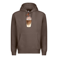 Coffee iced coffee with cream Premium Hoodie - BarkalooDesign