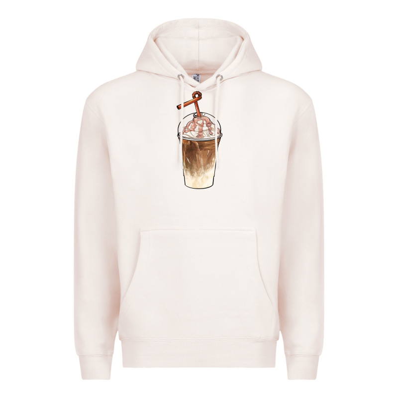 Iced Coffee With Cream Premium Hoodie by BarkalooDesign | Teevron