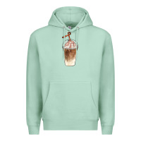 Seafoam iced coffee with cream Premium Hoodie - BarkalooDesign