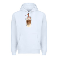 White iced coffee with cream Premium Hoodie - BarkalooDesign