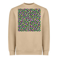Mushroom mardi gras leopard  seamless pattern Heavyweight Sweatshirt - FaDigitalArtStudio