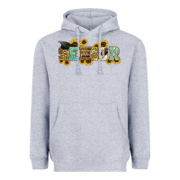 Heather Grey senior 2023 sunflower Heavyweight Hoodie - NancyCooperArtShop