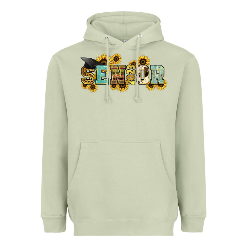 Senior 2023 Sunflower Heavyweight Hoodie by NancyCooperArtShop | Teevron