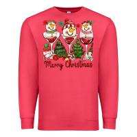 Cardinal merry christmas wine and cocktails Premium Sweatshirt - MaliasSmallBusiness