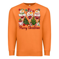 Carrot merry christmas wine and cocktails Premium Sweatshirt - MaliasSmallBusiness
