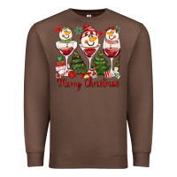 Chestnut merry christmas wine and cocktails Premium Sweatshirt - MaliasSmallBusiness