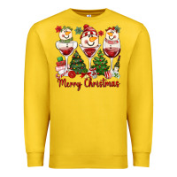 Lemon merry christmas wine and cocktails Premium Sweatshirt - MaliasSmallBusiness