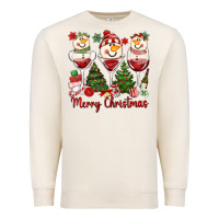 Sandshell merry christmas wine and cocktails Premium Sweatshirt - MaliasSmallBusiness