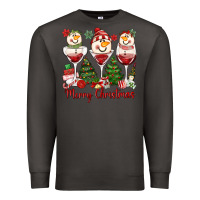 Smoke merry christmas wine and cocktails Premium Sweatshirt - MaliasSmallBusiness