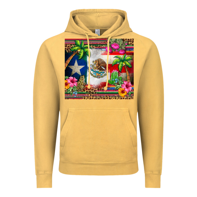Mexico And Puerto Rico Vintage Hoodie by CTS Tumbler Store | Teevron