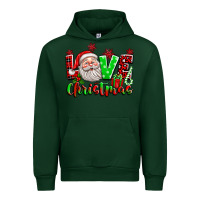 Forest Green love christmas santa Urban Hoodie - texasbilliewilder